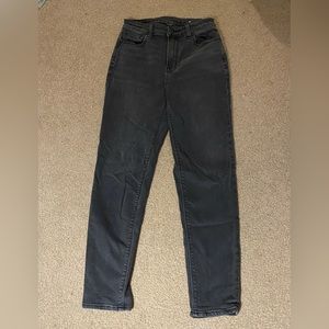 American Eagle Black Straight leg Jeans